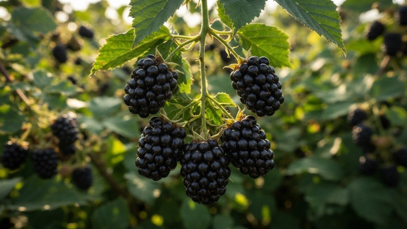 Die besten dornenlosen Brombeeren mit riesigen Früchten